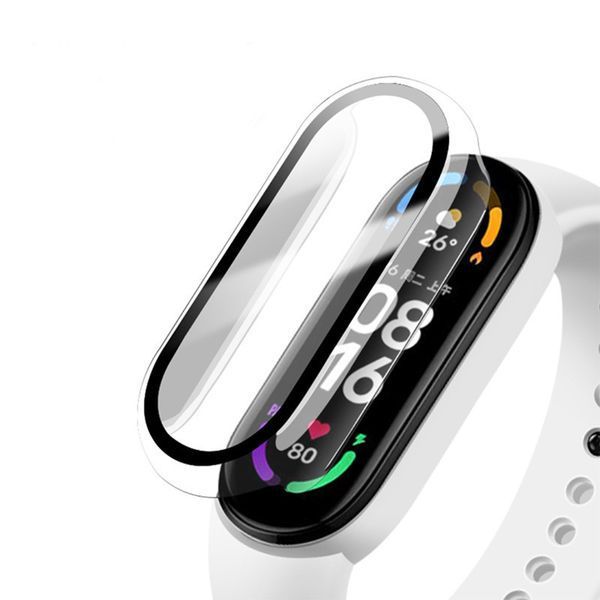 Защитное стекло , защитный чехол . Совместимый с Xiaomi Mi Band 8 / Mi Band 9 , прозрачный цвет Chs-1a фото